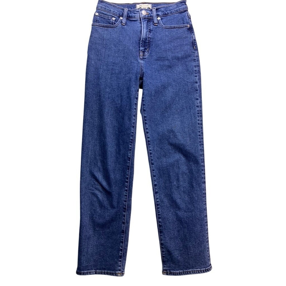 Madewell The Perfect Vintage Straight Jean Women 25 Blue Denim High Rise Denim